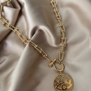 Cadena laminada en oro