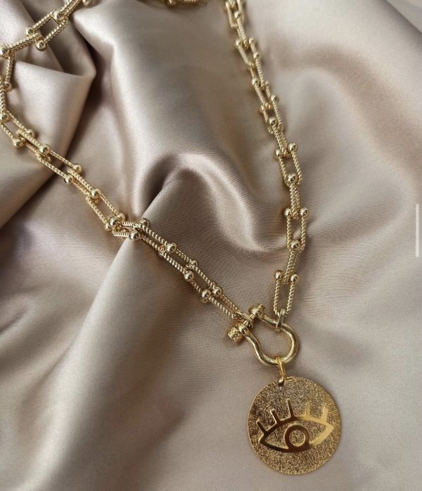 Cadena laminada en oro