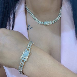 Set de Chocker princesa Dorado Clear