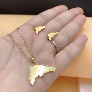 Set Cadena con Aretes mi isla RD