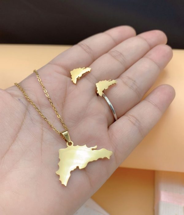 Set Cadena con Aretes mi isla RD