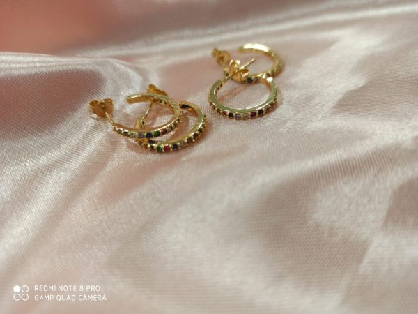 Mini Aros Circonitas Multicolor