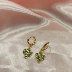 Mini Hoops con colgante Cactus Multi Colors